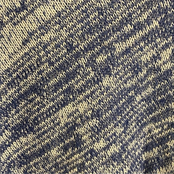 Express Casual Cowl Neck Pullover Sweater, Blue And White Cozy‎ M/L Wool Blend - Picture 4 of 6